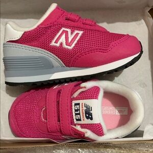 🐾 New Balance Kids' Fuchsia and Gray Sneakers